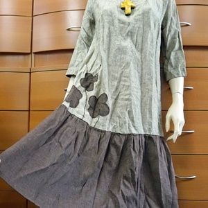 WASHED LINEN DRESS Organic ECO Made in Europe